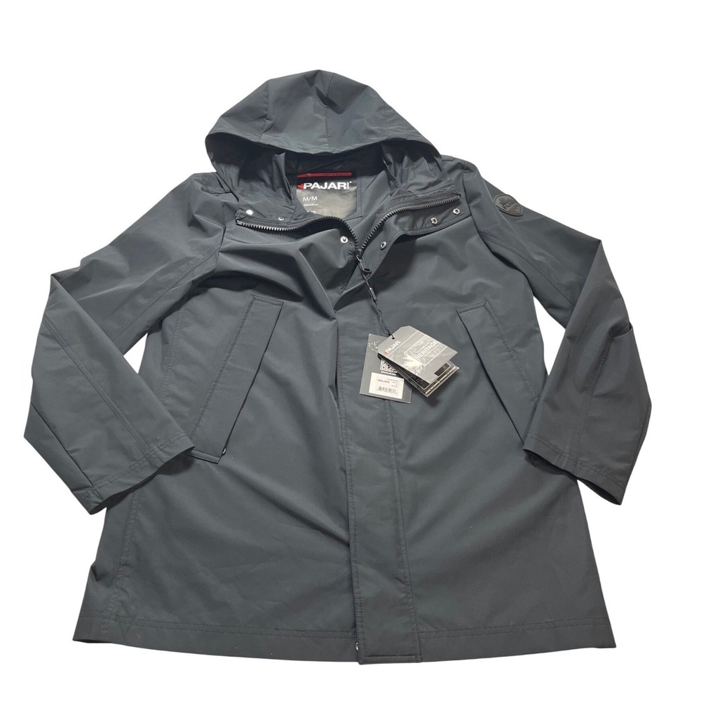 Pajar Canada‎ Kaito Men Black Hooded Performance Jacket Parka P6N997S4BD Medium
